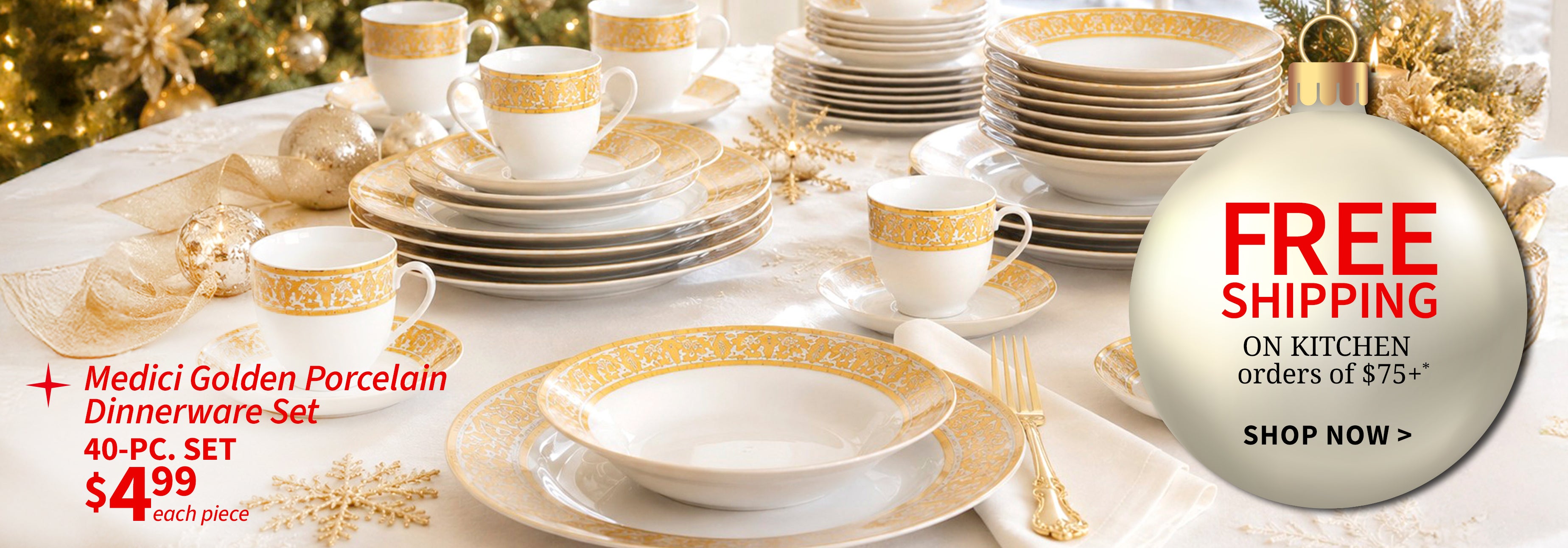 FREE SHIPPING ON KITCHEN ORDERS OF $75+