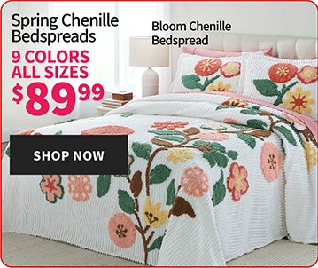 Spring chenille bedspread $89.99 - Mobile image 1