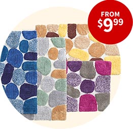 Shop Bath Rugs & Mats from $9.99.