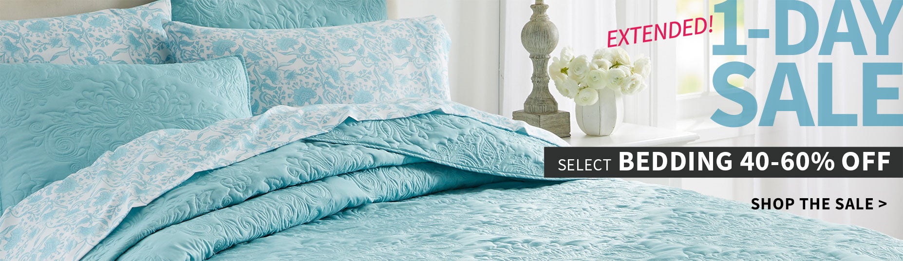 1-Day Sale Select Bedding 50-75% off 