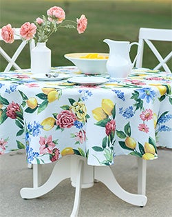 Lemon Bouquet Table Linen Collection