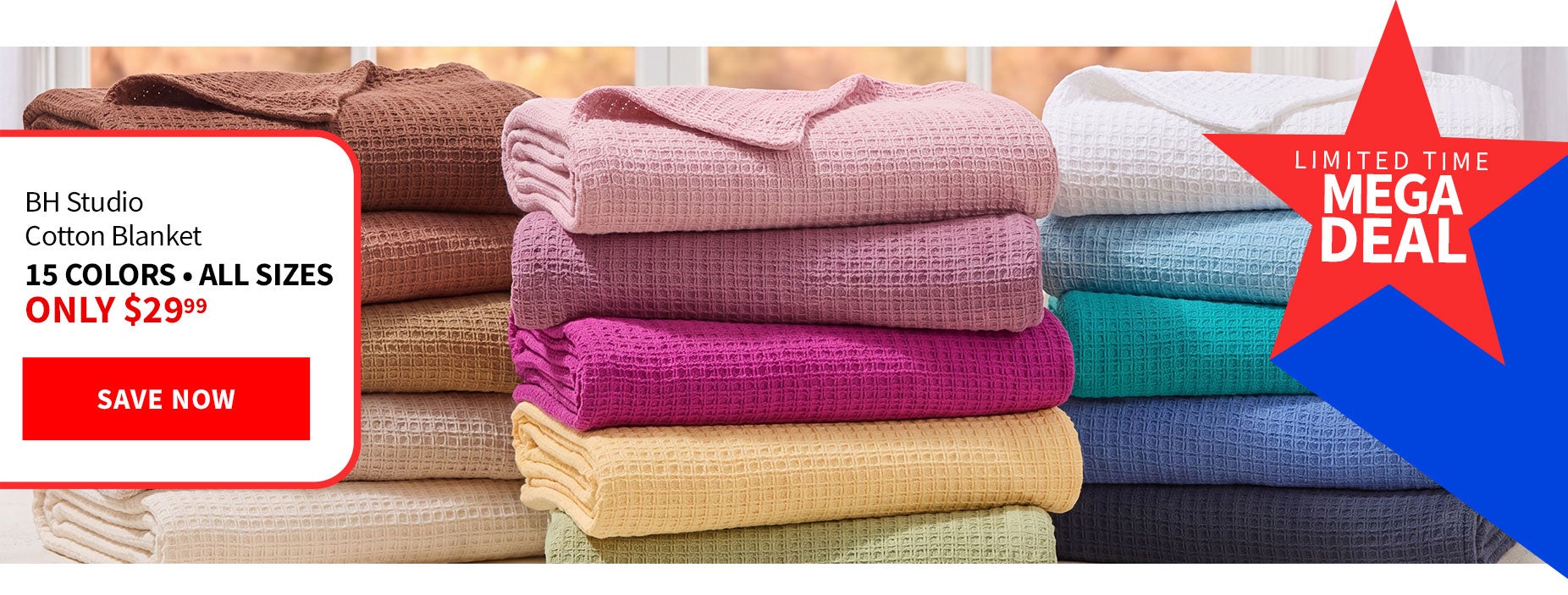 BH Studio Cotton Blanket All Colors/Sizes $29.99