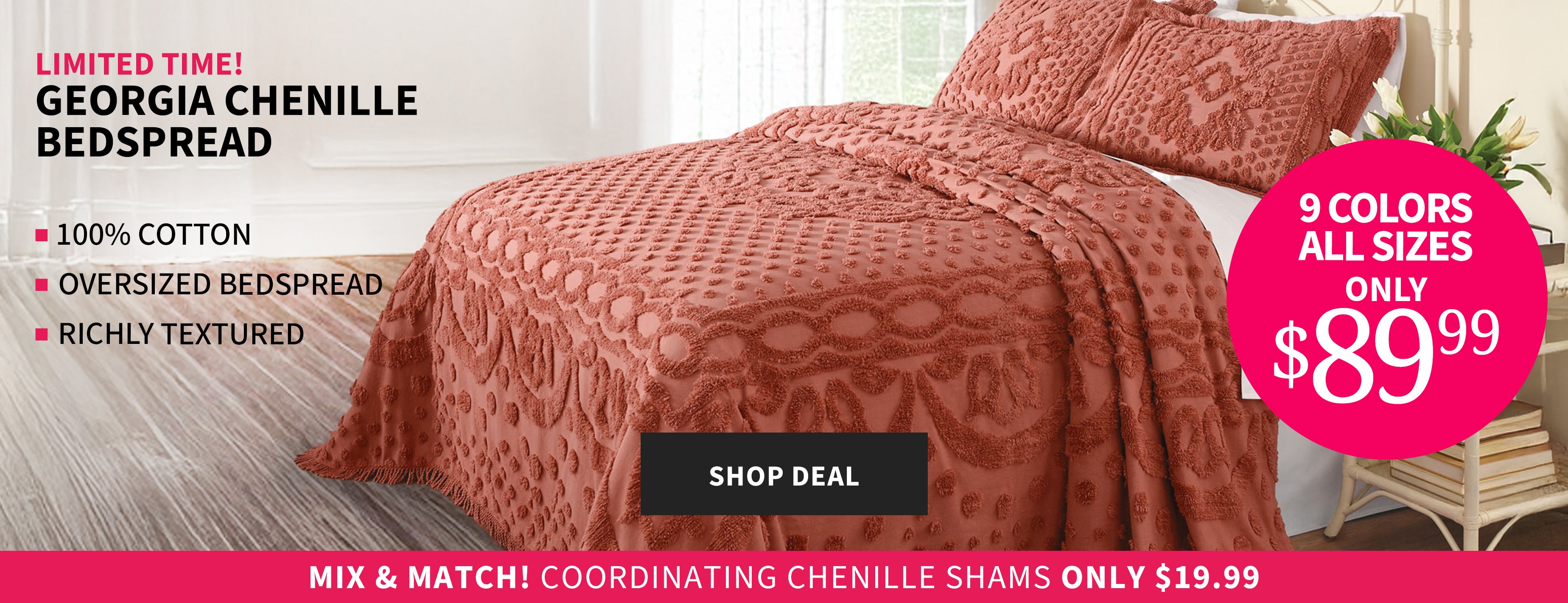 GEORGIA CHENILLE BEDSPREAD ONLY $89.99 - Image 5