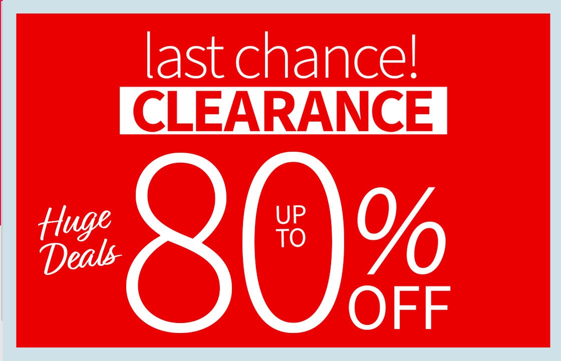 Limited time clearance up to 80% off + take an extra 20% off - No Code Needed