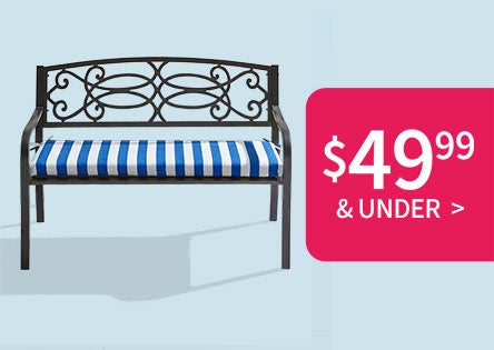 Outdoor Cushions Sale $49.99 and Under 