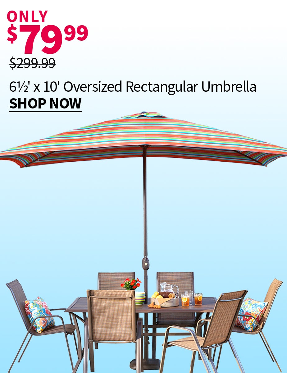 OVERSIZED RECTANGULAR UMBRELLA
