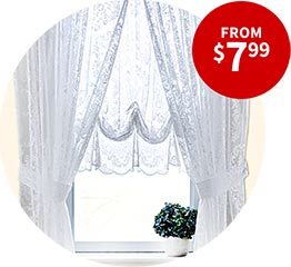 Shop Sheer & Light-Filtering Curtains from $7.99.