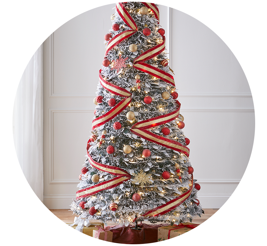 PRE-LIT FLOCKED COLLECTION