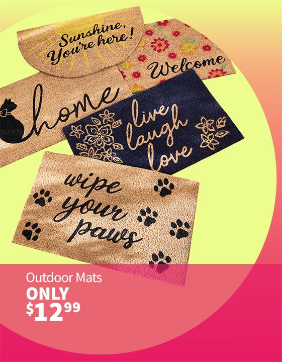 Weekly Wows Outdoor Mats $12.99