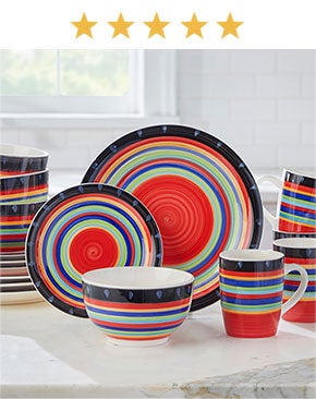 16 PC CASA STELLA DINNERWARE SET