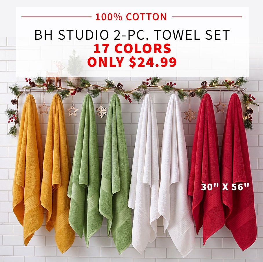 BH STUDIO 2-PC TOWEL SET