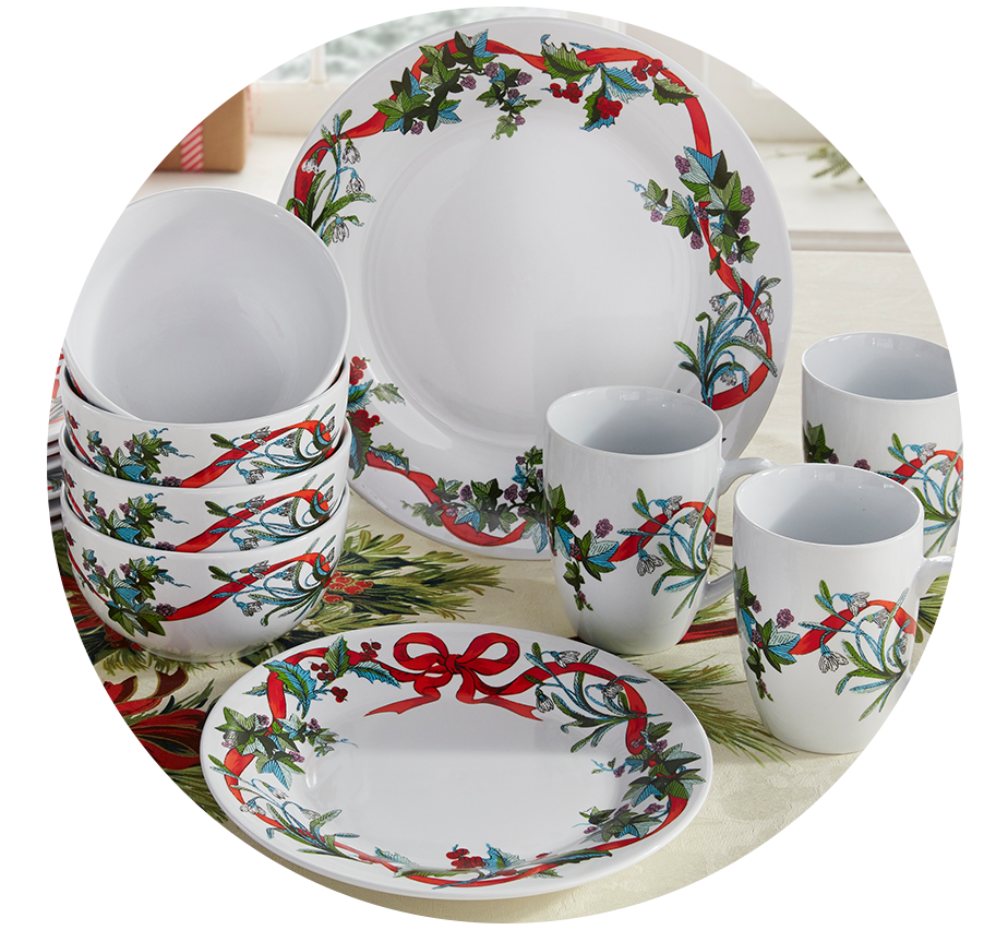 16-Pc. Christmas Dinnerware Set