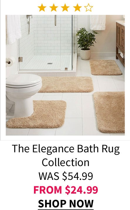 THE ELEGANCE BATH RUG COLLECTION