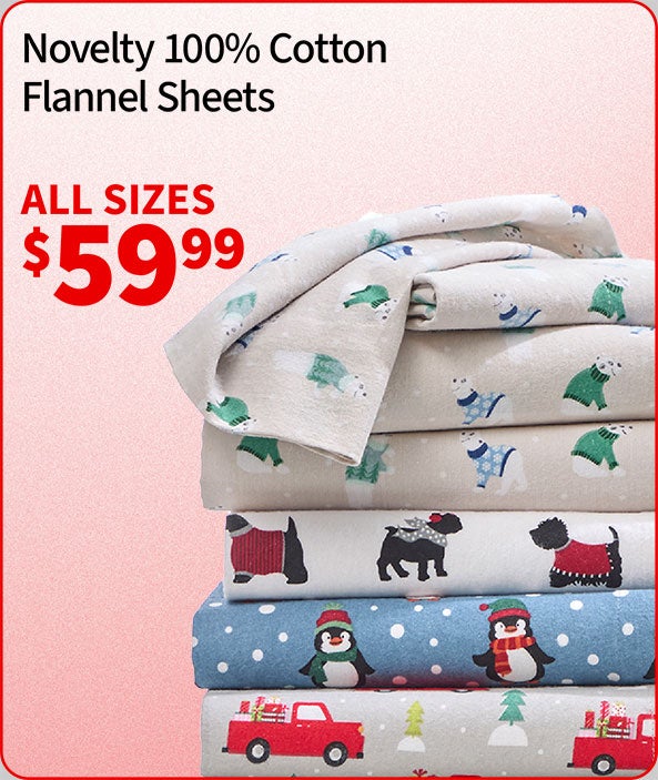 Novelty 100% Cotton Flannal Sheets