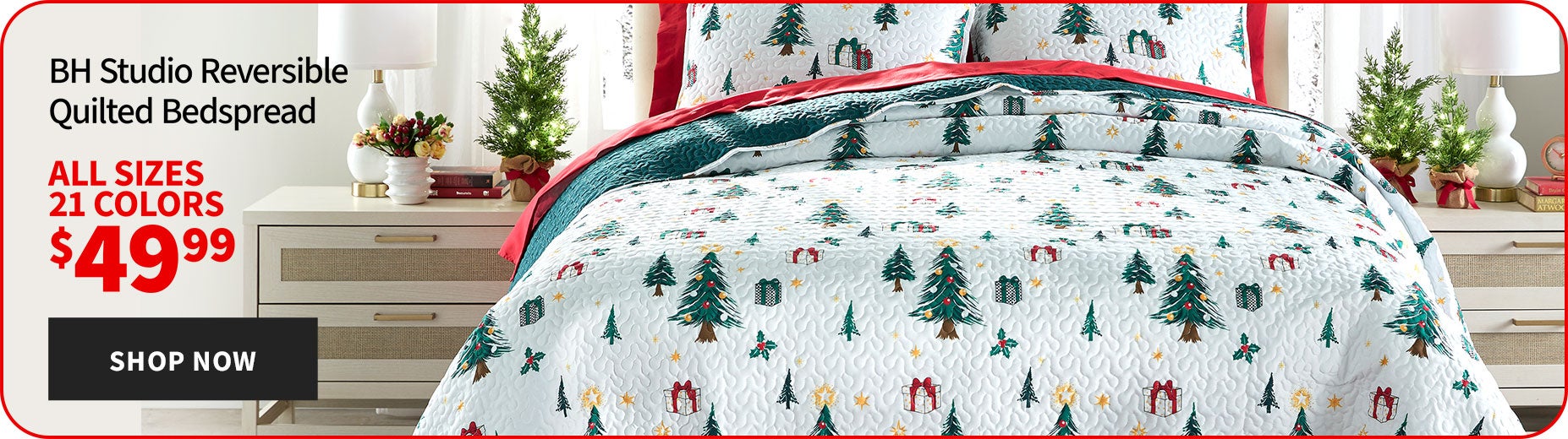 BH Studio Reversible Quilted Bedspread All sizes 12 colors $49.99