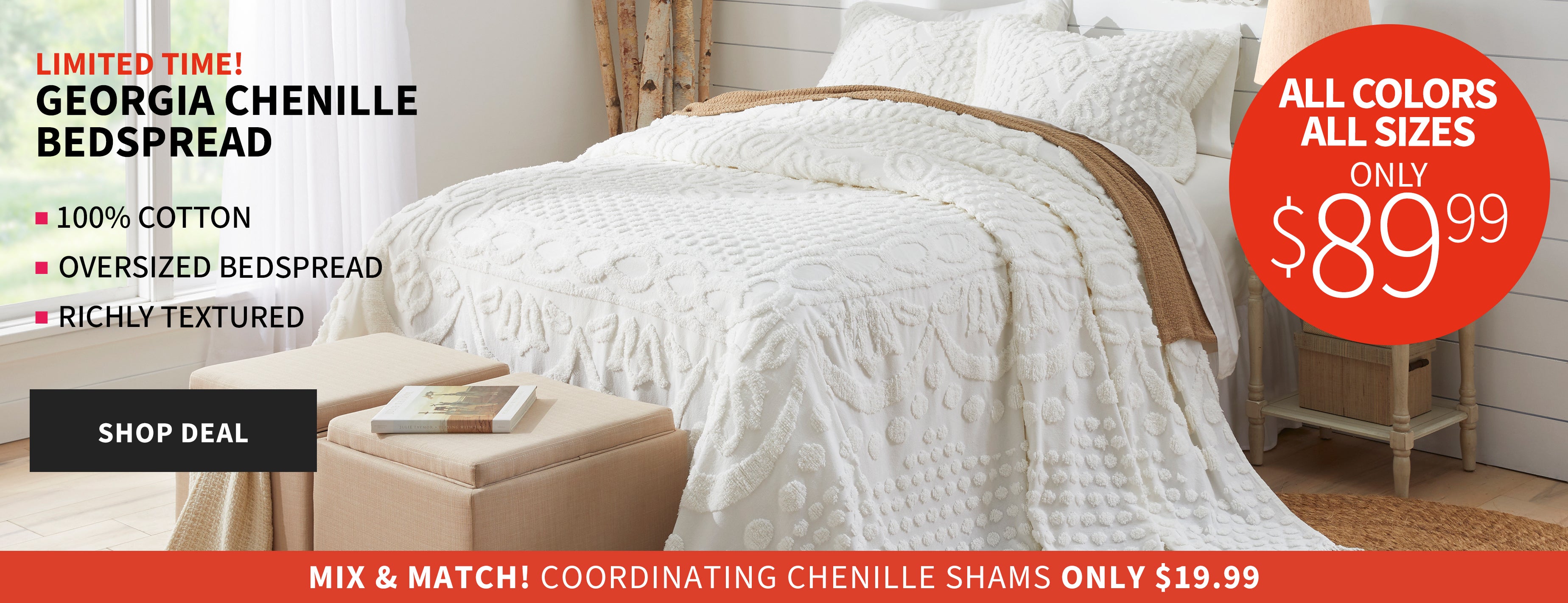 Chenille Bedspread Deal 