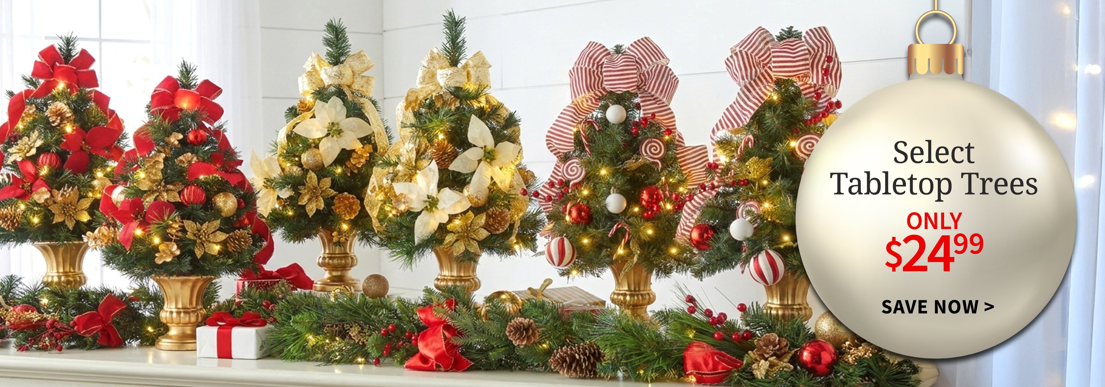 TABLE TOP TREES SELECT STYLES $24.99