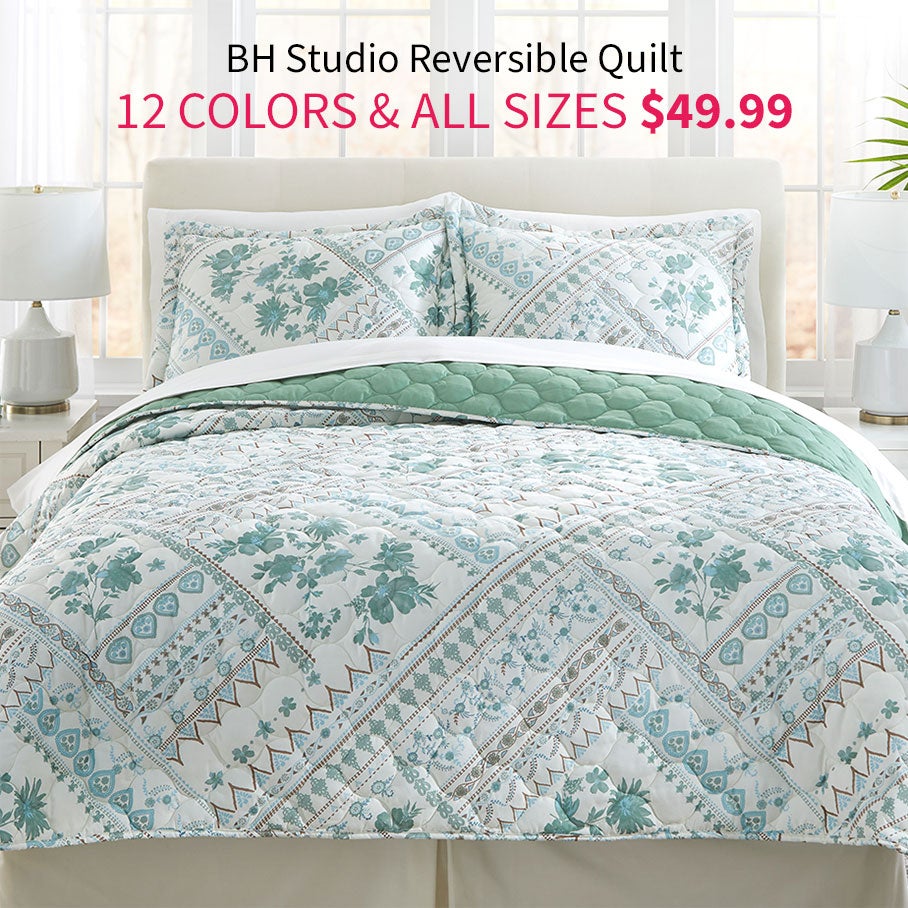 BH Studio Quilt and Sheets from $29.99 