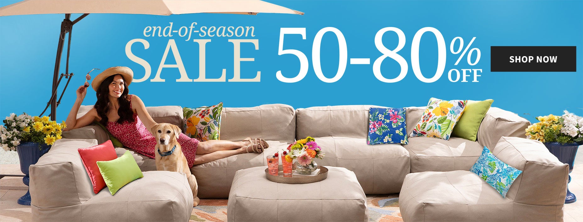 End of season sale 50-80% off