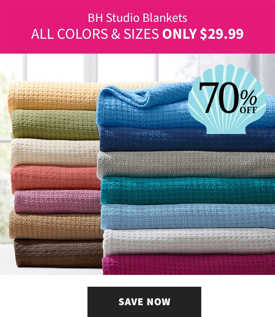 BH Studio Cotton Blanket Deal $29.99