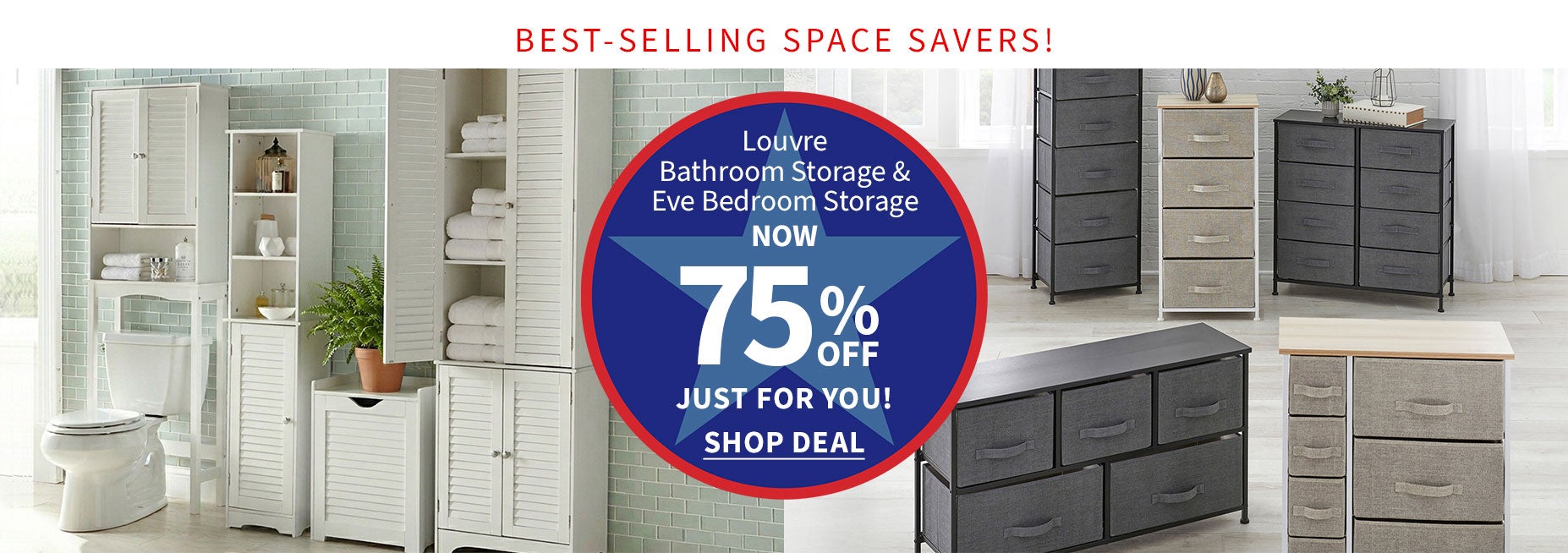 Louvre and Eve Storage Collections 75% Off 