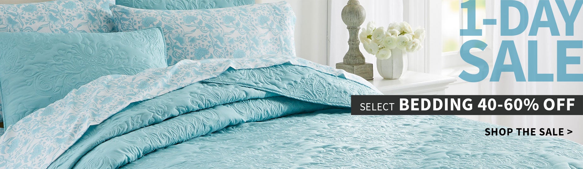 1-Day Sale Select Bedding 50-75% off 