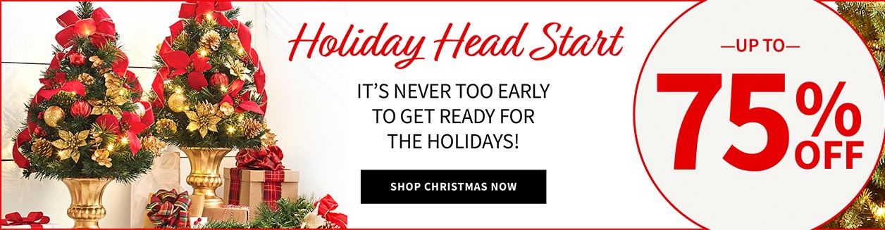 Holiday Head Start up to 80% off.