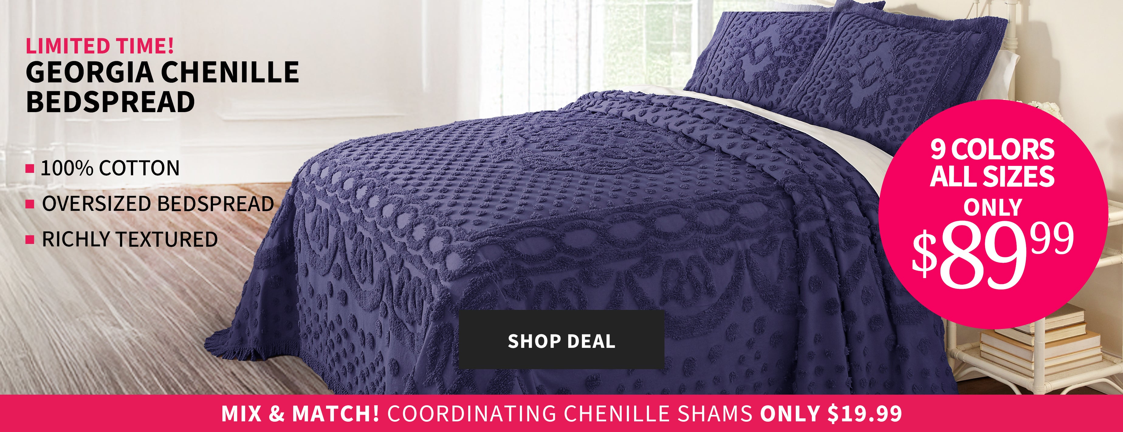 GEORGIA CHENILLE BEDSPREAD ONLY $89.99 - Image 4