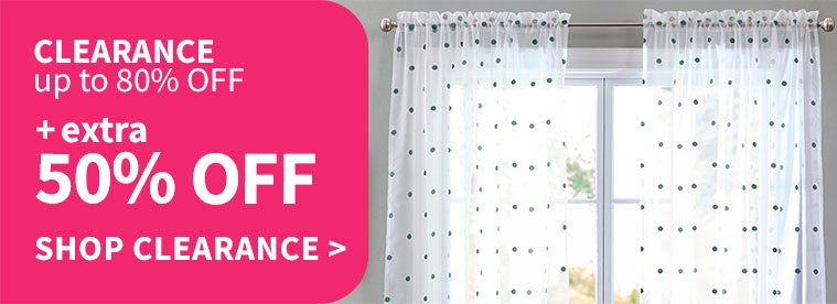 CLEARANCE EXTRA 50% OFF