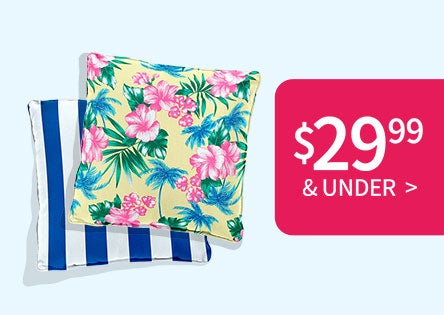 Outdoor Cushions Sale $29.99 and Under 