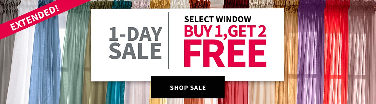 1-Day Sale EXTENDED! - Select Window Buy 1, Get 2 Free. Shop Sale.