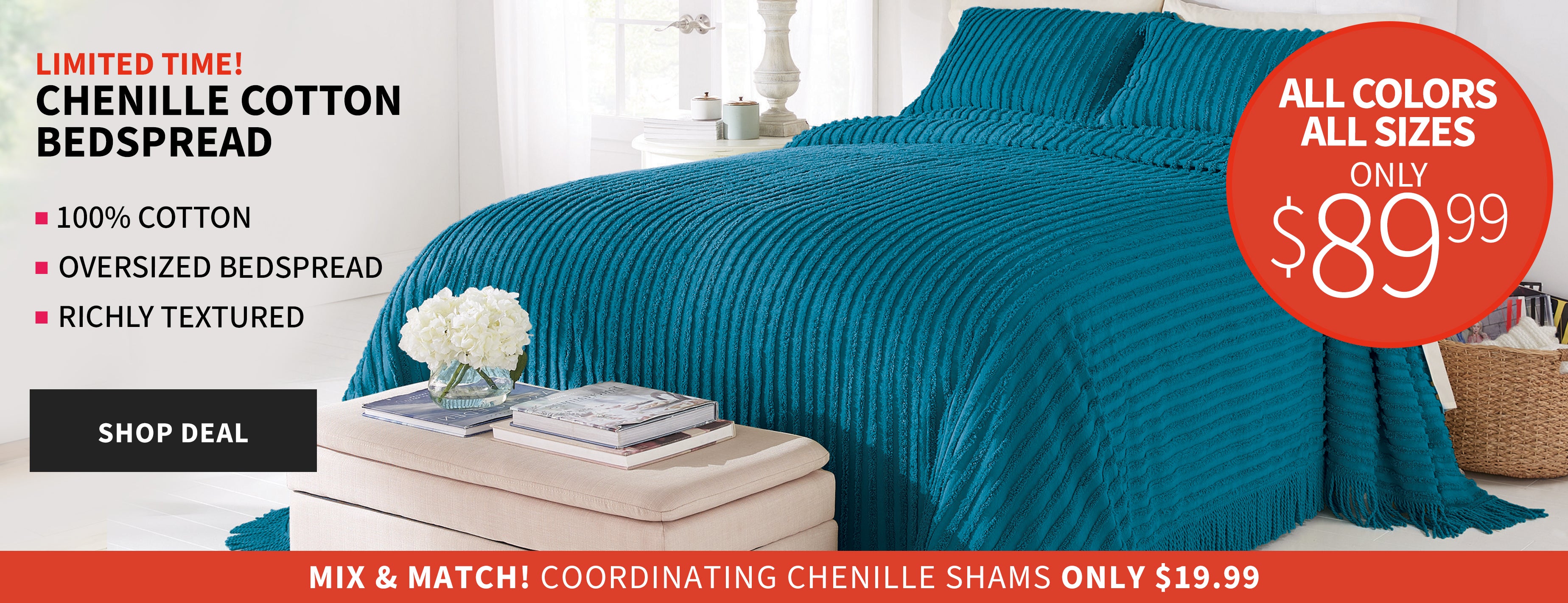 Chenille Bedspread Deal 