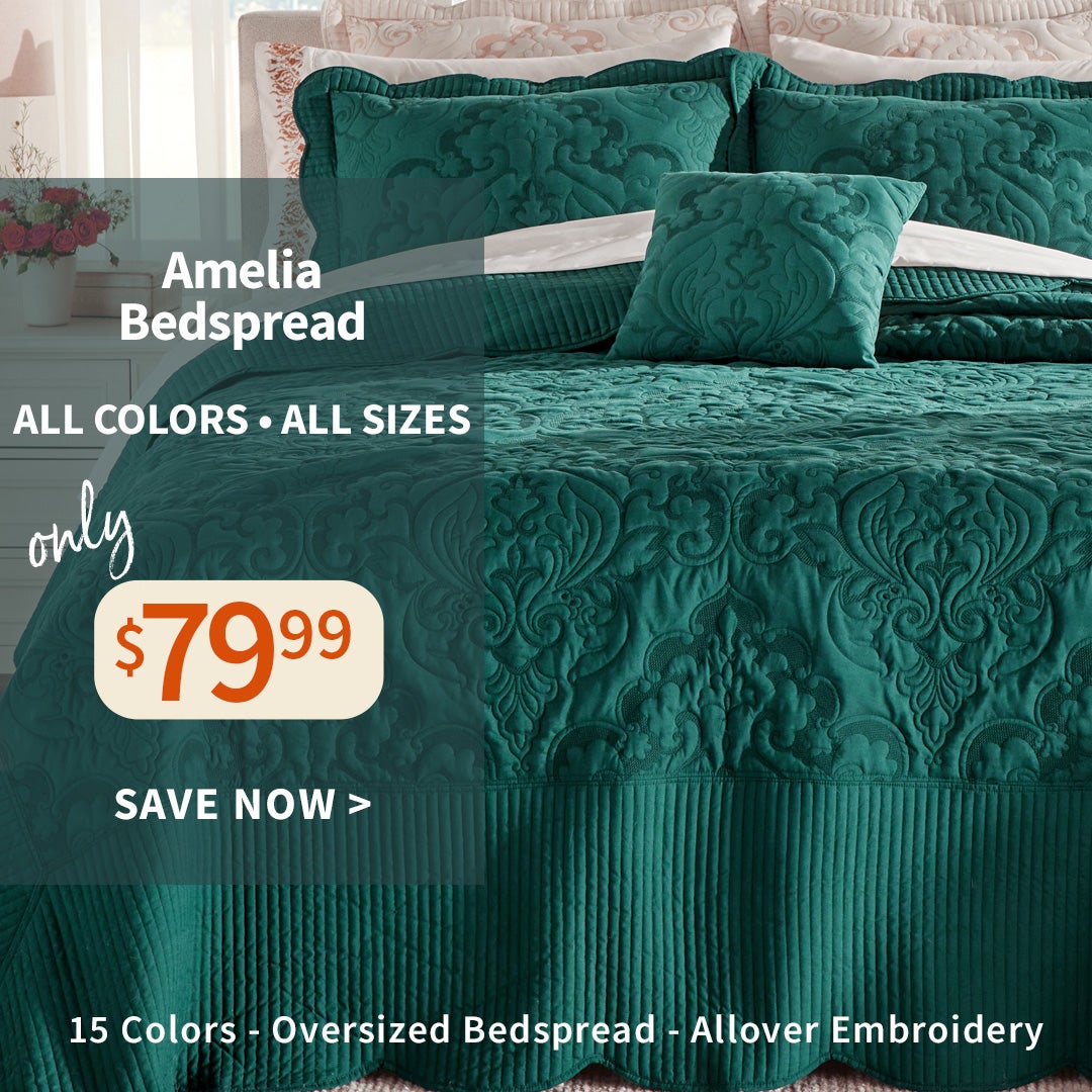 AMELIA BEDSPREAD $79.99
