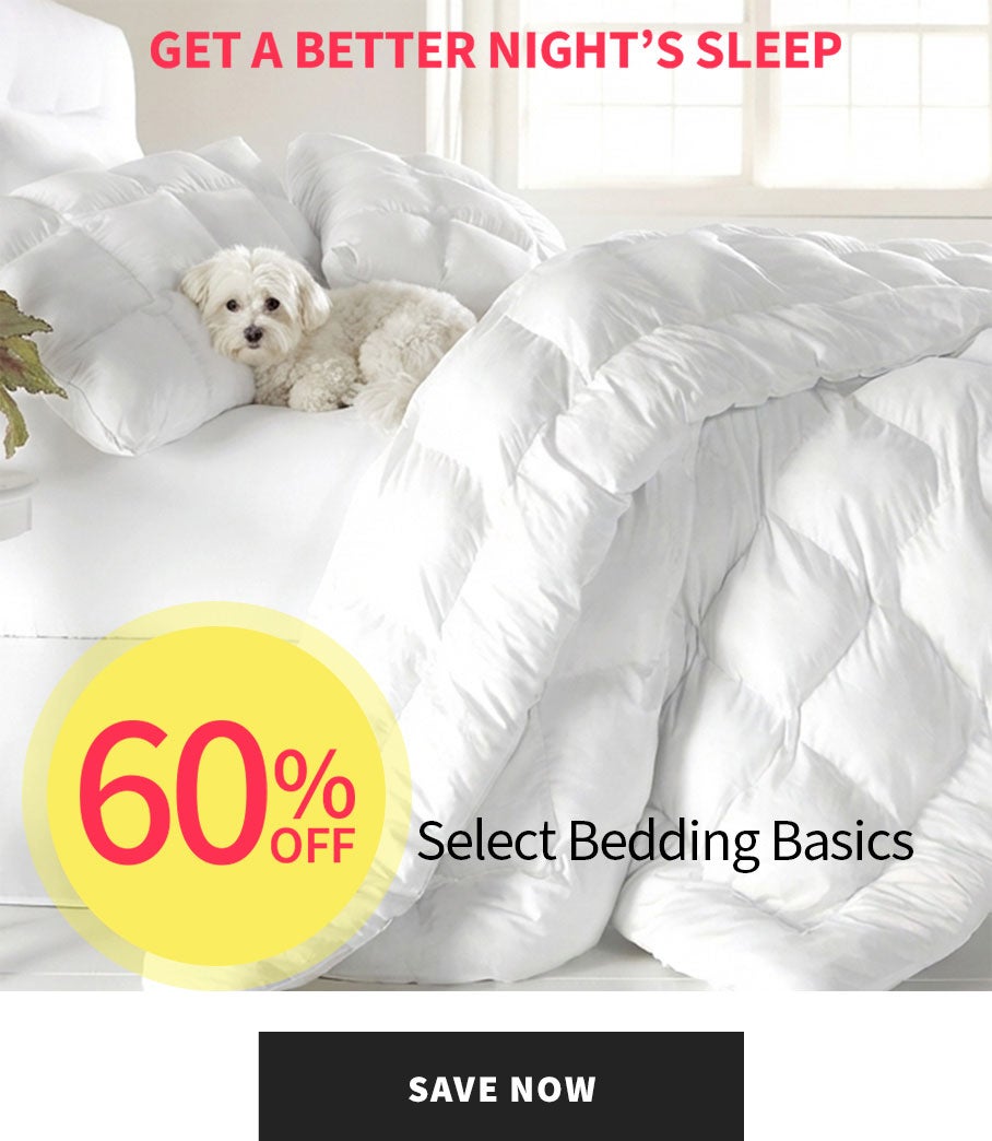 Bedding Basics 60% Off  